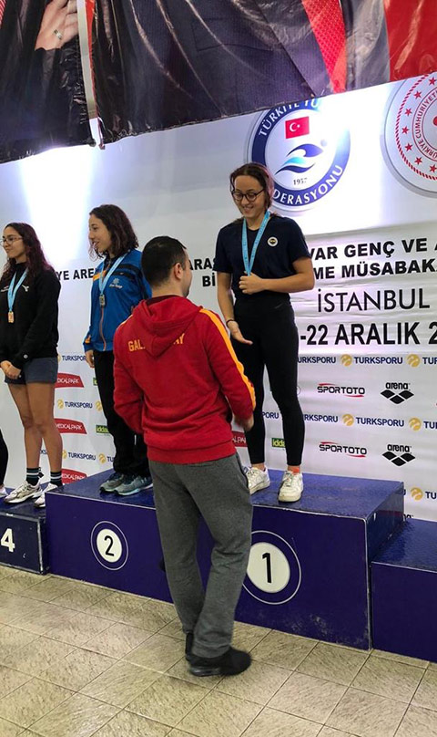 Ataşehir 9. Sınıf Öğrencimiz Yosun Hacıfazlıoğlu Yüzme'de Türkiye Şampiyonu! 