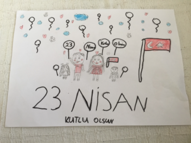 Öğrencilerimizin Dijital 23 Nisan Sergisi 
