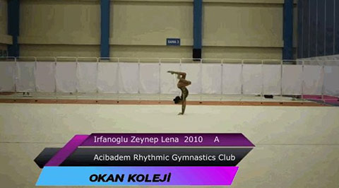 Zeynep Lena İrfanoğlu Uluslararası Ritmik Jimnastik Turnuvasında 