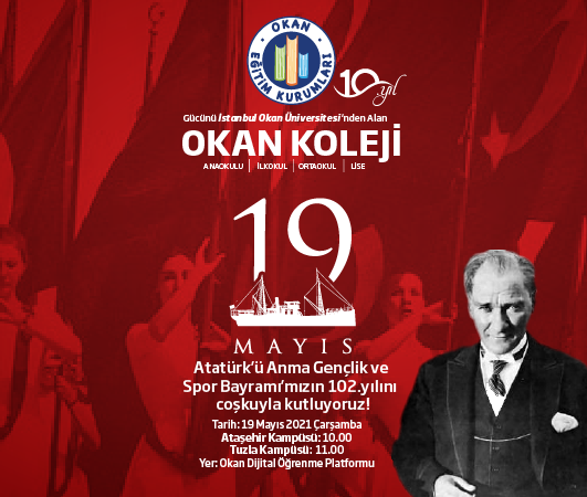 19 Mayıs Atatürk'ü Anma Gençlik ve Spor Bayramı Tören Programı 