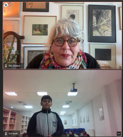  Yazarlarla Buluşan Öğrencilerimiz Kitapların Büyülü Dünyasına Yolculuk Yaptı 